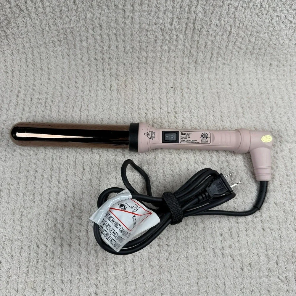 L'ange Ondulé Curling Wand Rose Gold Titanium Blush Pink HT015B SKU 2001
